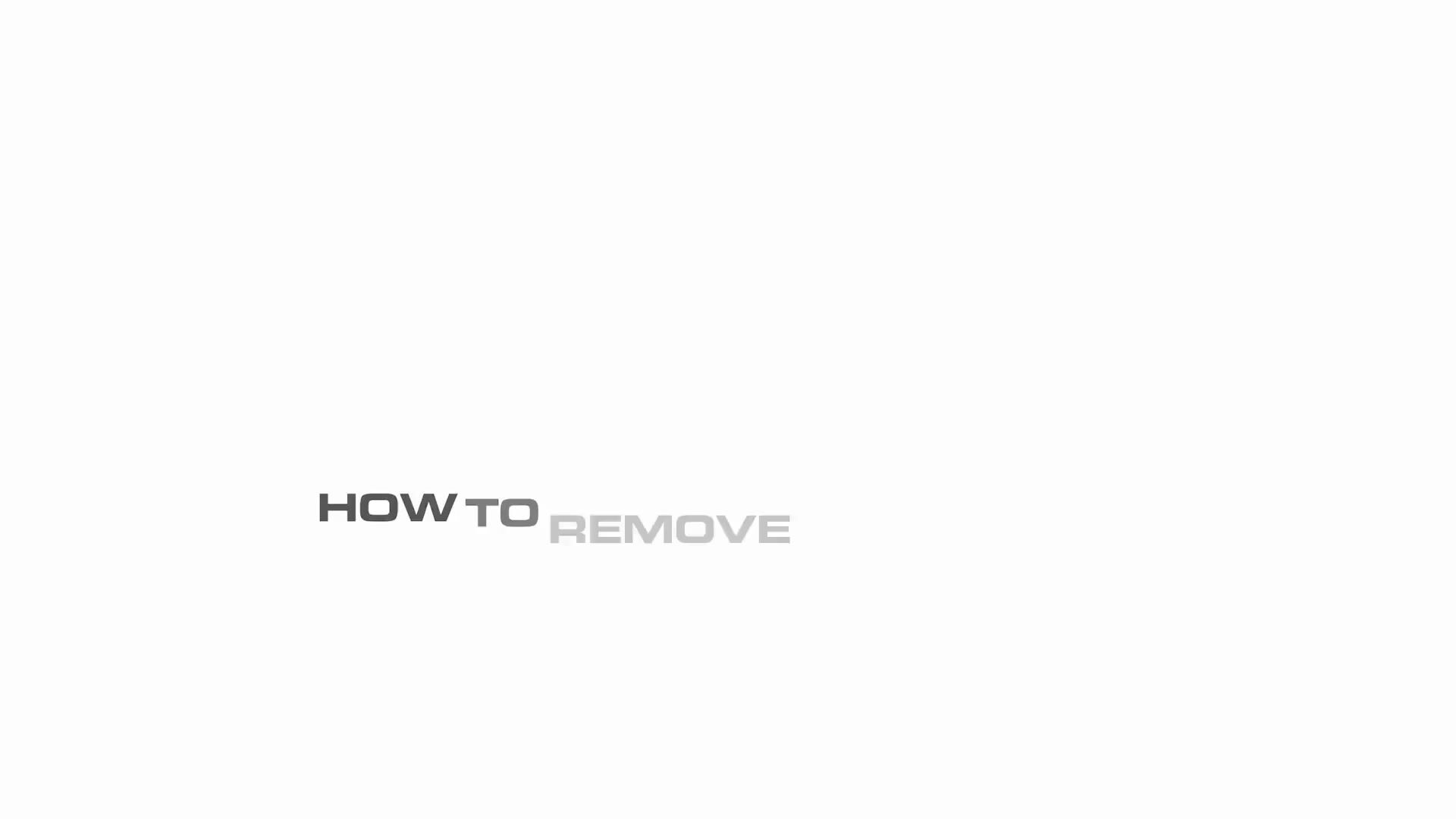 How to remove your Smartlet